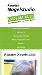 Mobile Screenshot of nagelstudio-renate.de